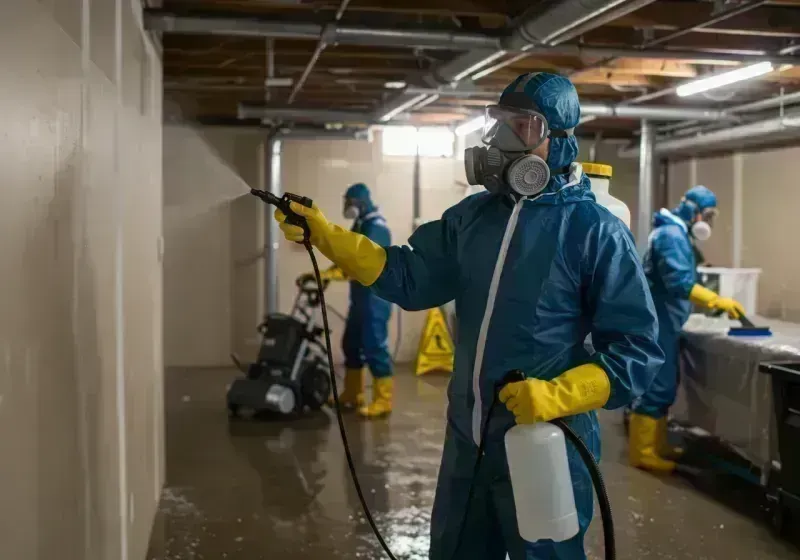 Basement Sanitization and Antimicrobial Treatment process in Edmonton, KY